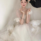 Blaues langes Ballkleid Abendkleid zum 21. Geburtstag cg26107