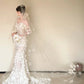 Wonderful Appliques Off-the-Shoulder Wedding Dress Sequins Mermaid Bridal Dress CY0024