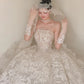 Delicate Appliques Tulle Wedding Dress Strapless A-Line Bridal Gowns CY0030