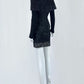 Gothic Sheath Black Homecoming Dress Lace Tiered Long Sleeve Short Dress CY0041