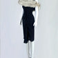 Glitzerndes Etuikleid mit schulterfreiem Pailletten-Minikleid, Partykleid, Heimkehrkleid, cg18402