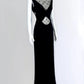Gittering Sequins Mesh Black Prom Dress Long Mermaid Evening Dress CY0054