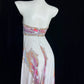 Cozy Strapless Printed Prom Dress Sequins Beaded A-Line Evening Dress CY0079