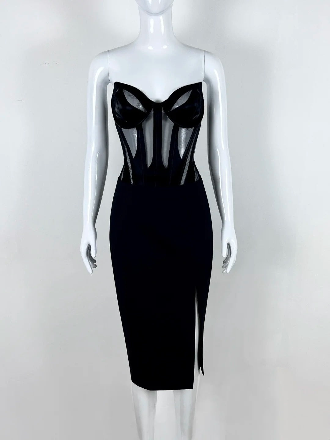 Glitzerndes Etuikleid mit schulterfreiem Pailletten-Minikleid, Partykleid, Heimkehrkleid, cg18402