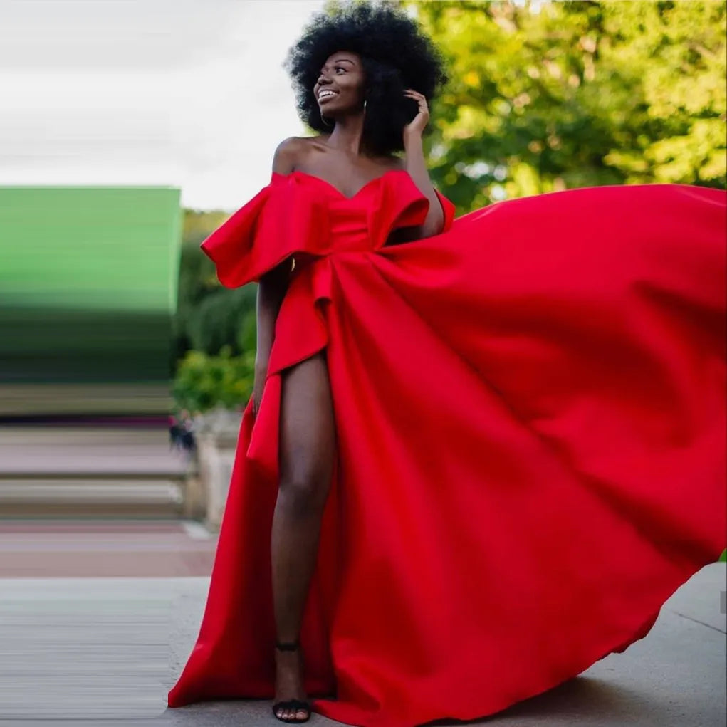 Red vintage prom dress, African clothing for women,African wedding dre classygown Red vintage prom dress, African clothing for women,African wedding dre classygown