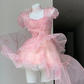 vintage high low pink homecoming dress 18th birthday outfits       cg25030