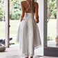 A-Line Spaghetti Straps White Lace High Low prom Dress with Pockets  cg7145