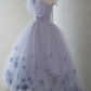 Purple Tulle Short Prom Dress A Line Evening Dress    cg25010