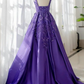 Purple long prom dress,  evening dress    cg20290