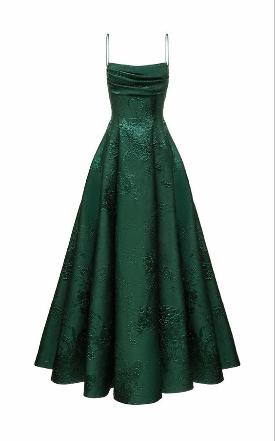 Emerald Green Spaghetti Straps Prom Dress A-line Evening Dress cg24974 classygown Emerald Green Spaghetti Straps Prom Dress A-line Evening Dress cg24974 classygown