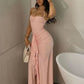 Cute Spaghetti Strap Sleeveless Mermaid Pink Long Evening Prom Dresses        cg25439