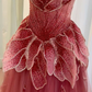 A Line Tulle Long Prom Party Dress Beaded Formal Dress cg26108