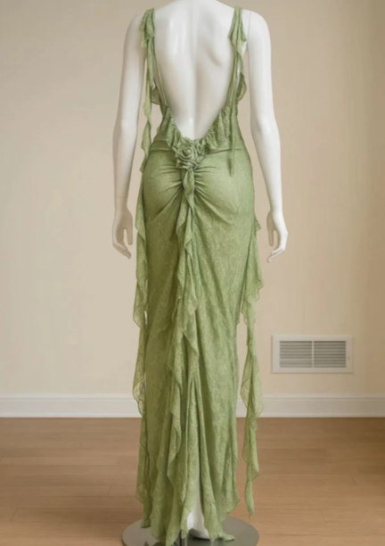 Blaues langes Ballkleid Abendkleid zum 21. Geburtstag cg26107