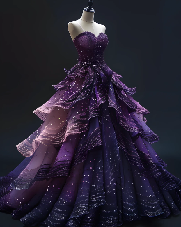 Sweetheart Purple Ball Gown Prom Party Dress Birthday Dress Wedding Gowns cg26371