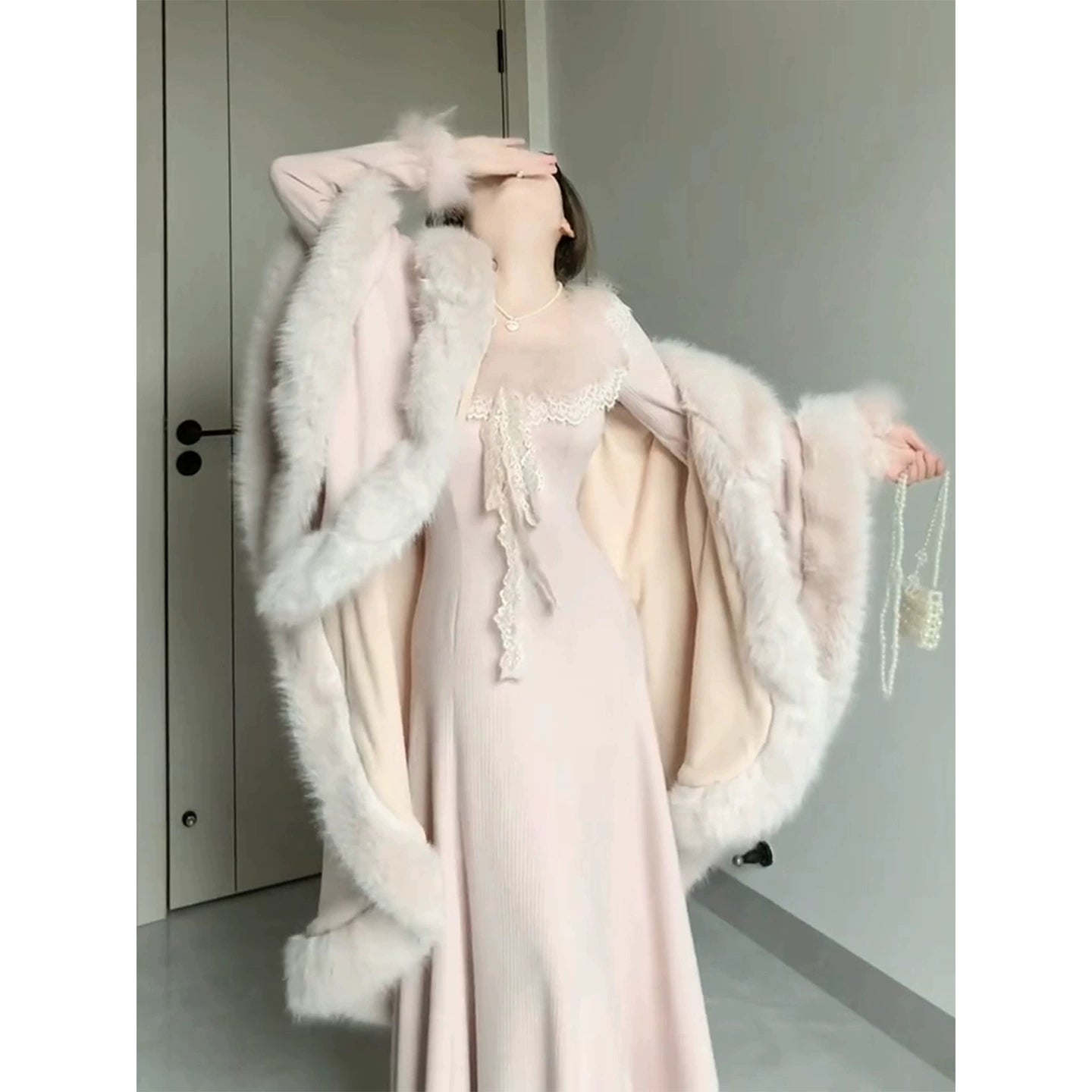 Blaues langes Ballkleid Abendkleid zum 21. Geburtstag cg26107