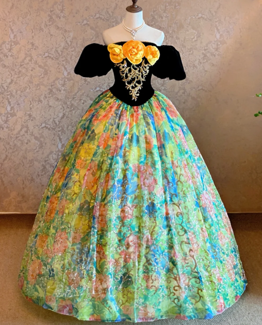 Blaues langes Ballkleid Abendkleid zum 21. Geburtstag cg26107