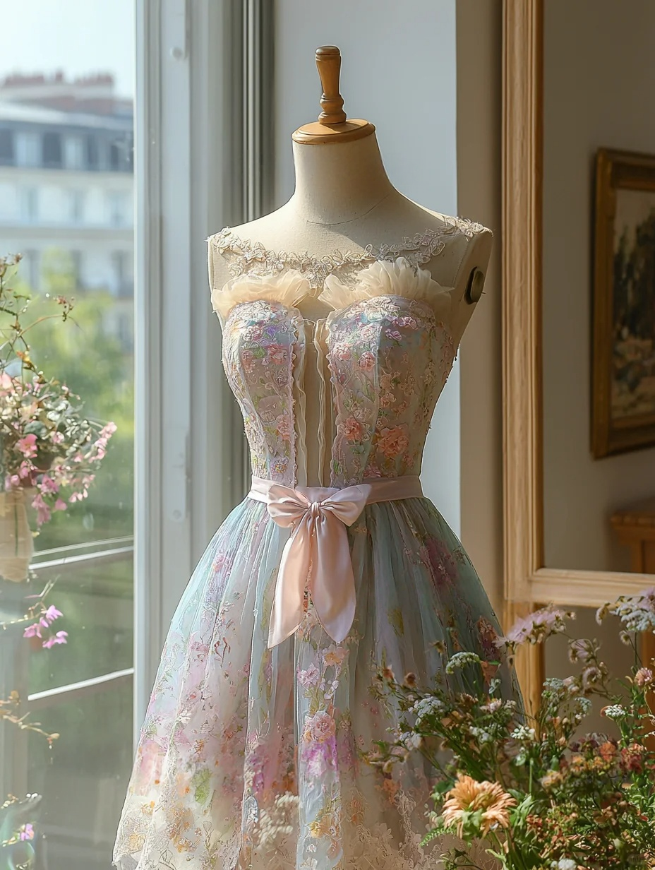 Sweetheart Flora Prom Party Dress Sweet Formal Dress Birthday Gown cg26288