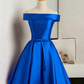 A Line Satin Semi Formal Gown Cocktail homecoming Dress   cg11392