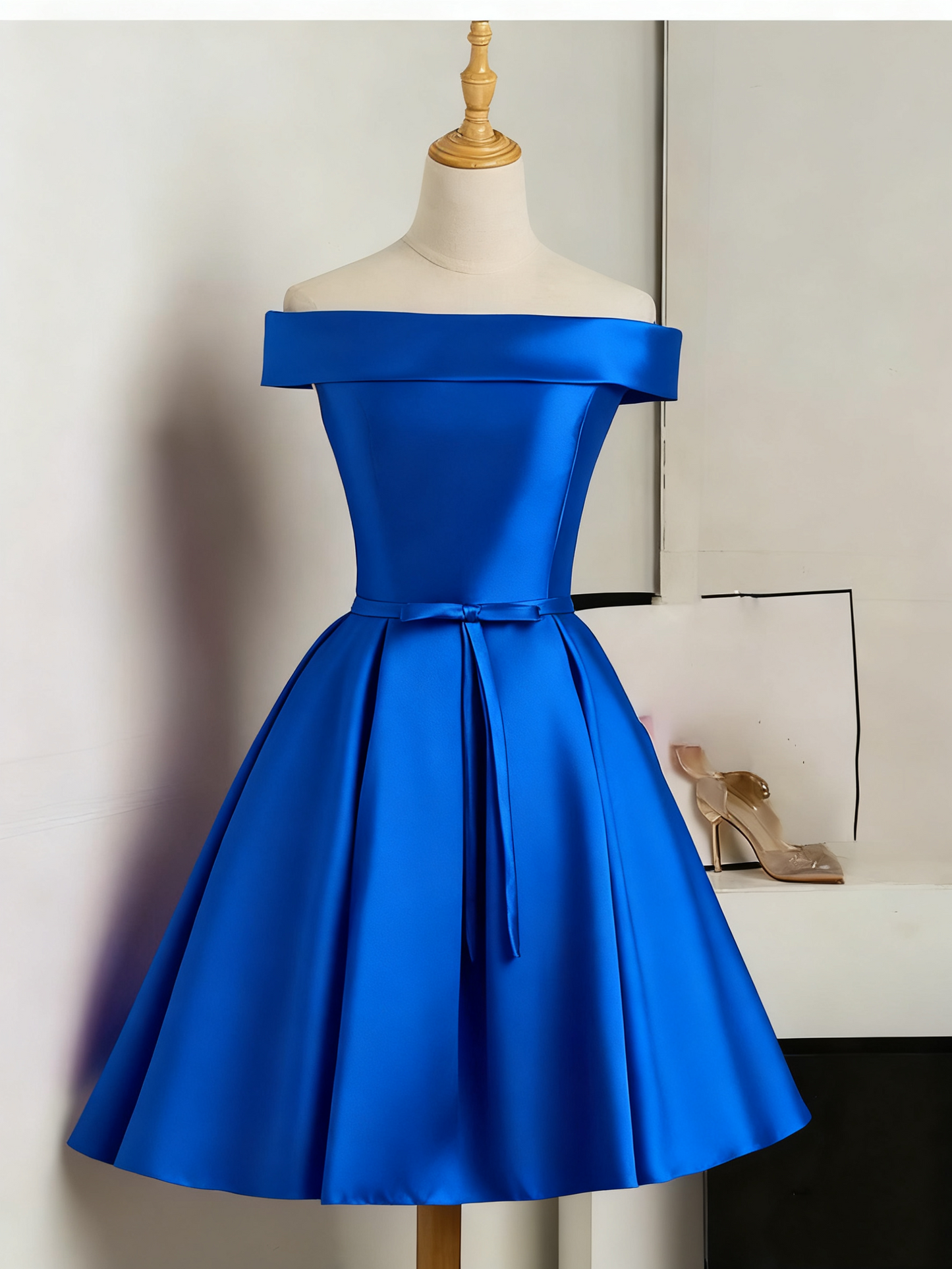 A Line Satin Semi Formal Gown Cocktail homecoming Dress   cg11392