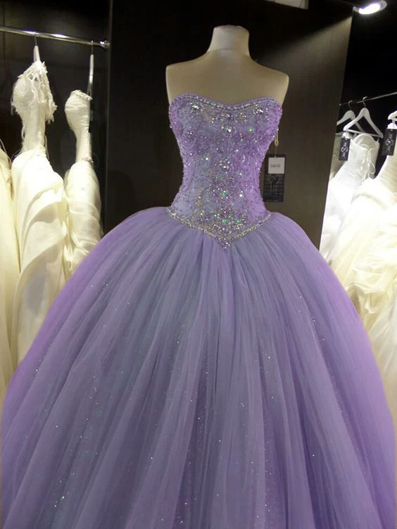 Ballkleid Ballkleider Tüll Spitze Applikationen cg16835