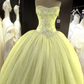 Ballkleid Ballkleider Tüll Spitze Applikationen cg16835