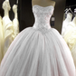 Ballkleid Ballkleider Tüll Spitze Applikationen cg16835