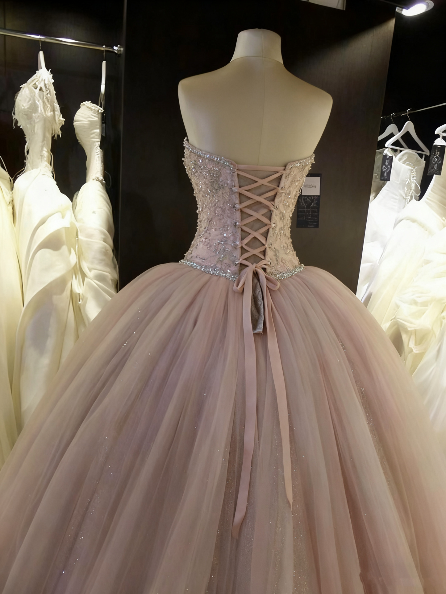 Ballkleid Ballkleider Tüll Spitze Applikationen cg16835