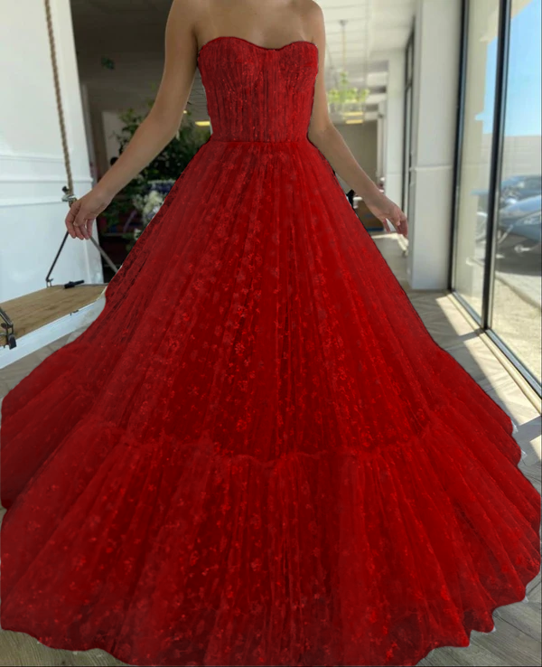 A-line long prom dress evening dress     cg21407