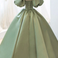 Princess ball gown dresses satin puffy sleeves quinceanera gown prom dress, evening dress    cg22001