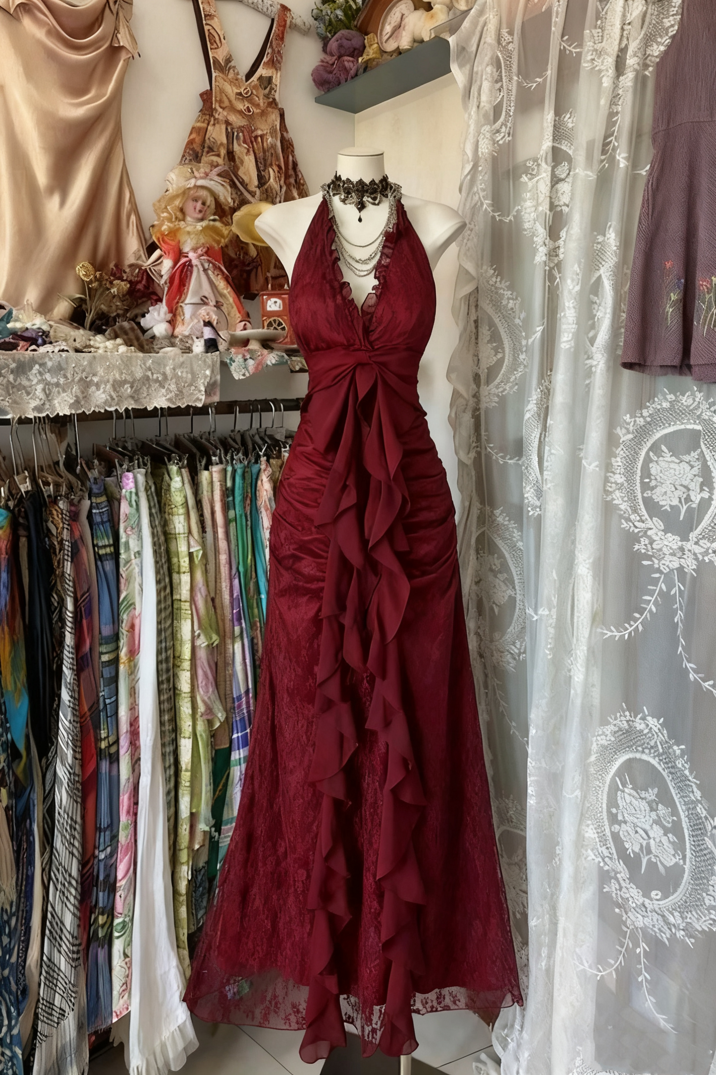 Black Elegant Vintage Prom Party Gown Evening Dress      cg25250