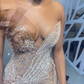 Champagne Mermaid Off Shoulder Long Prom Dresses Formal Evening Dress   cg25455