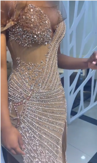 Champagne Mermaid Off Shoulder Long Prom Dresses Formal Evening Dress   cg25455