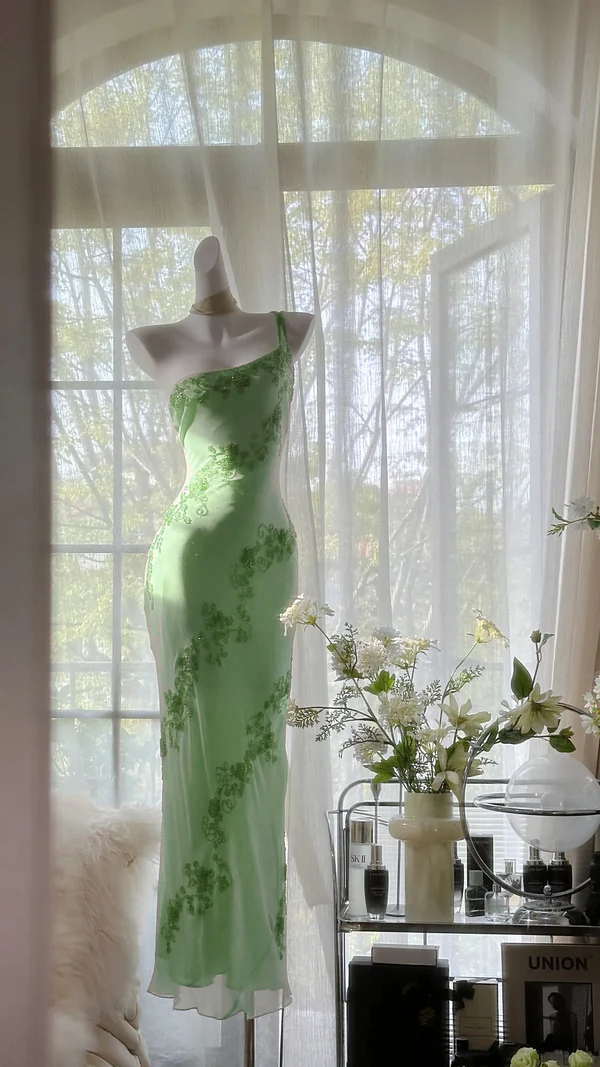 Vintage Evening Dresses, Unique Sleeveless Party Gowns  cg25528