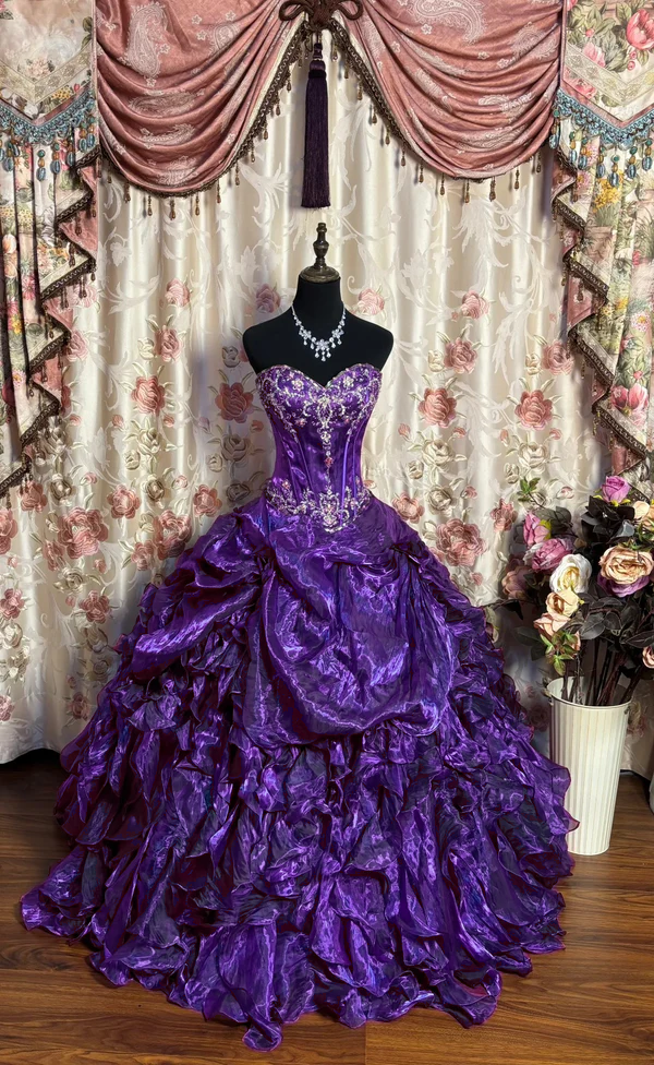 A-Linie Langes Ballkleid Quinceanera Kleid Einzigartiges Langes Abendkleid cg25549
