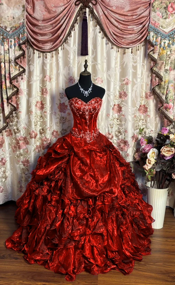 A-Linie Langes Ballkleid Quinceanera Kleid Einzigartiges Langes Abendkleid cg25549