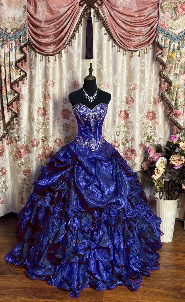 A-Linie Langes Ballkleid Quinceanera Kleid Einzigartiges Langes Abendkleid cg25549