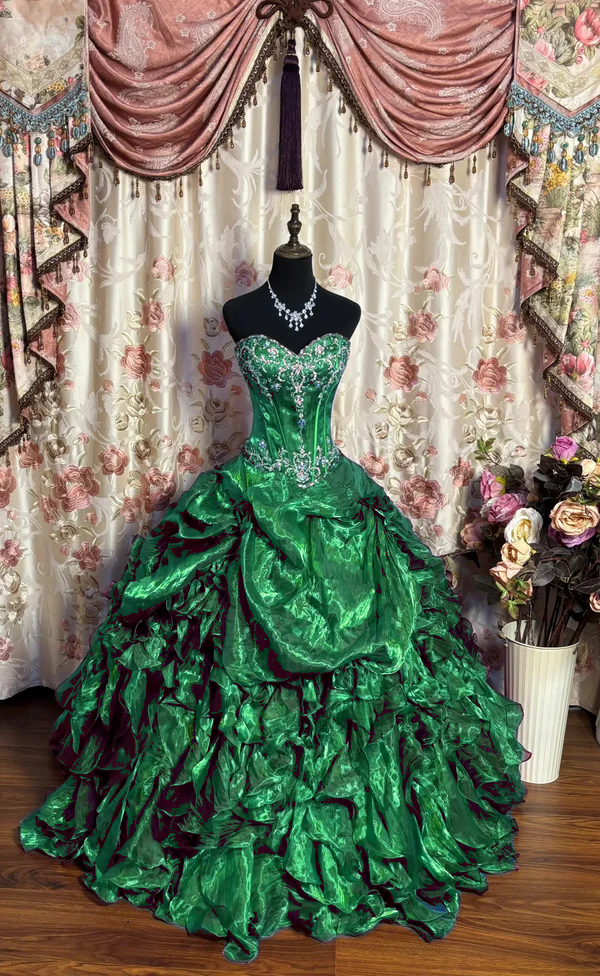 A-Linie Langes Ballkleid Quinceanera Kleid Einzigartiges Langes Abendkleid cg25549