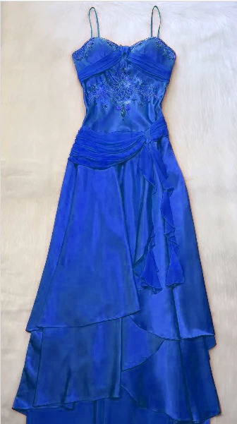 Spaghettiträger Langes Orange Partykleid Abendkleid Ballkleider cg25671