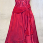 Spaghettiträger Langes Orange Partykleid Abendkleid Ballkleider cg25671
