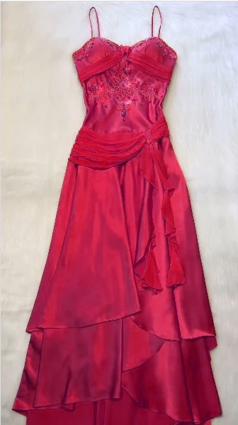 Spaghettiträger Langes Orange Partykleid Abendkleid Ballkleider cg25671