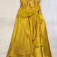 Spaghettiträger Langes Orange Partykleid Abendkleid Ballkleider cg25671