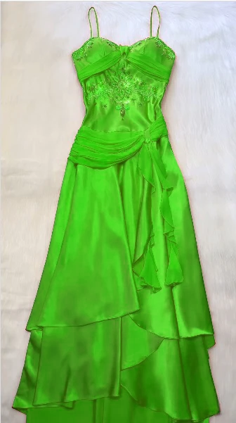 Spaghettiträger Langes Orange Partykleid Abendkleid Ballkleider cg25671