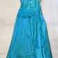 Spaghettiträger Langes Orange Partykleid Abendkleid Ballkleider cg25671
