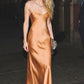 A-Line Spaghetti Straps Long Prom Dress  cg4823