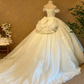 Off The Shoulder White Wedding Dress Sweet 16 Birthday Dress cg26338