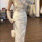 Ivory Wedding Wedding Dress Mermaid Vintage Wedding Gowns cg26364