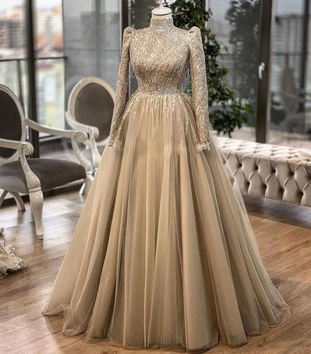 Champagne Prom Dresses, Formal Evening Dresses cg26221