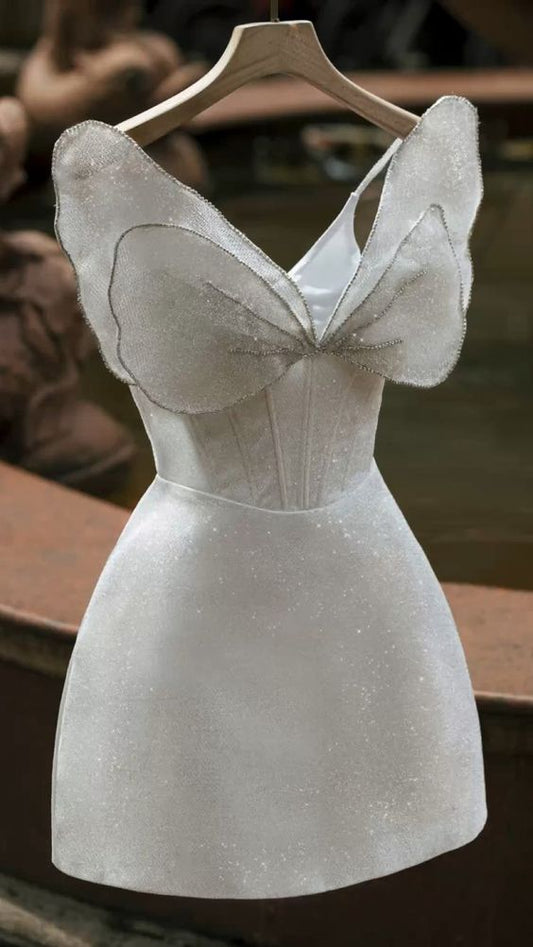 Unique Homecoming Dress, Princess Strapless Short Prom Dress     cg24893