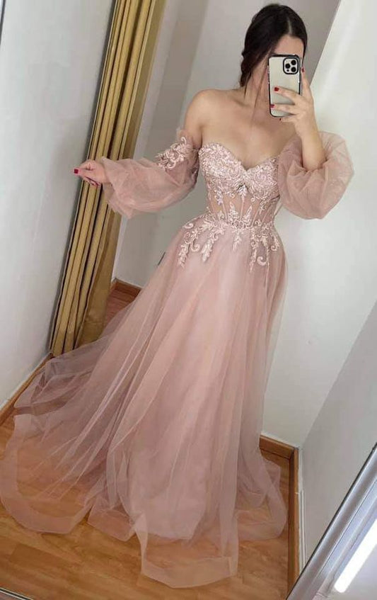 Elegant Women Prom Dress Lace Evening Gown    cg24973