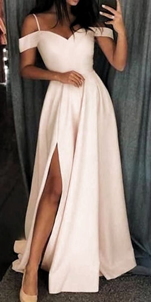 2020 Off Shoulder Long Prom Dresses Fashion Long Evening Gowns Custom Made Long School Dance Dresses Pagent Dresses   cg10175